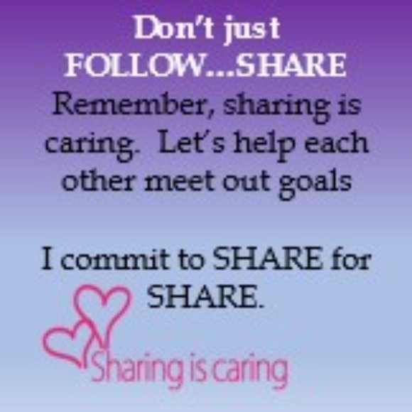 Don't just FOLLOW, SHARE - Picture 1 of 2